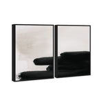 Degrade en Negro DIPTYCH - With hand-applied Heavy Gel Top Coat