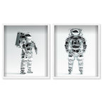 ASTROMAN SET - Displayed in a shadowbox