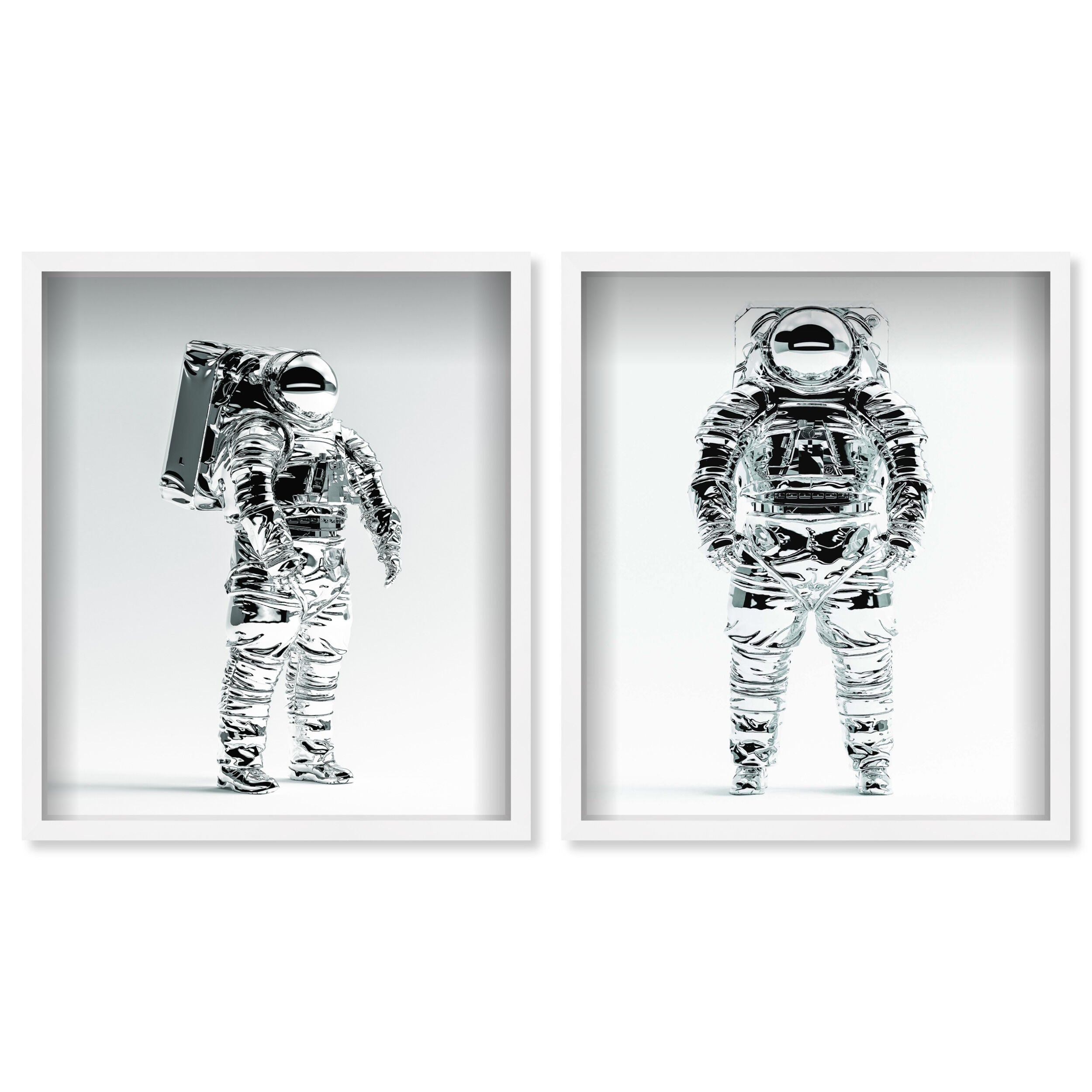 ASTROMAN SET - Displayed in a shadowbox