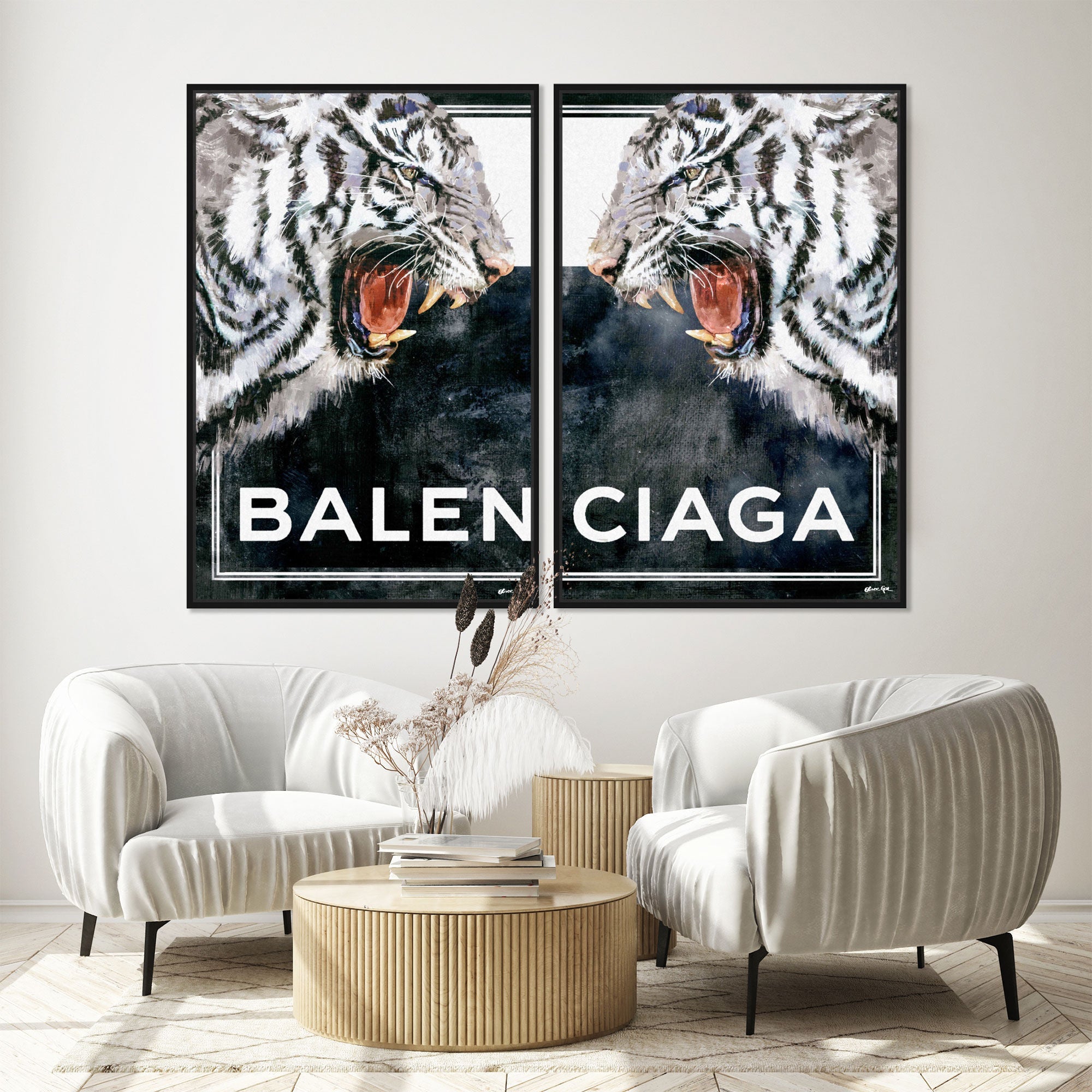 Tiger Effect Symbol SET - Displayed in a Floating Frame Main image