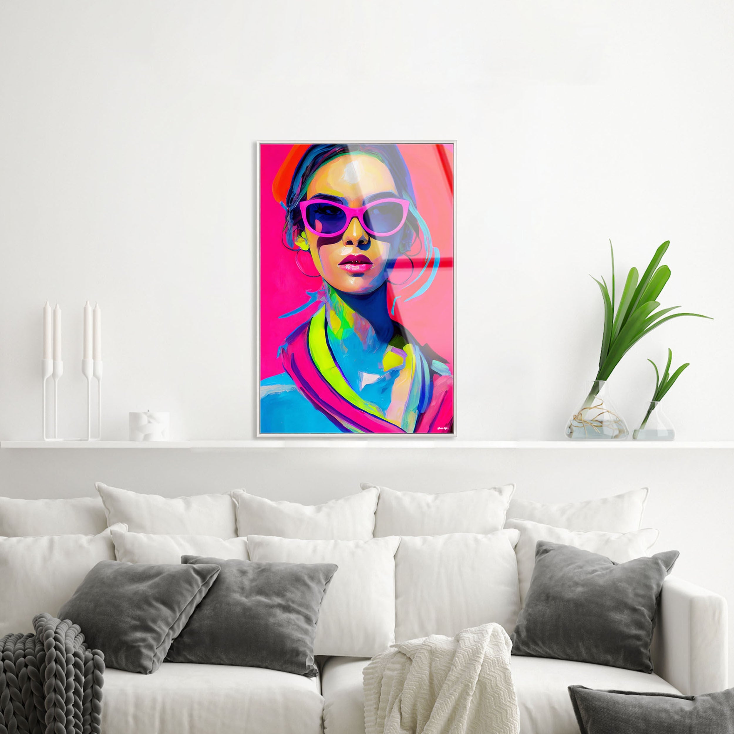 Neo Elegance - Framed Acrylic Art
