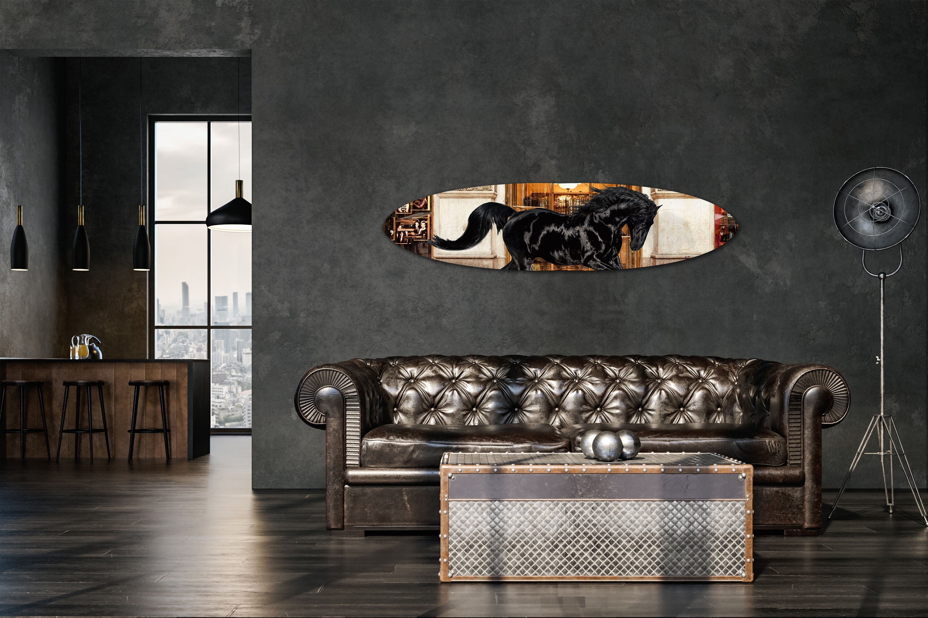 Royal Shopping in Italy - Decorative Acrylic Surfboard Main image