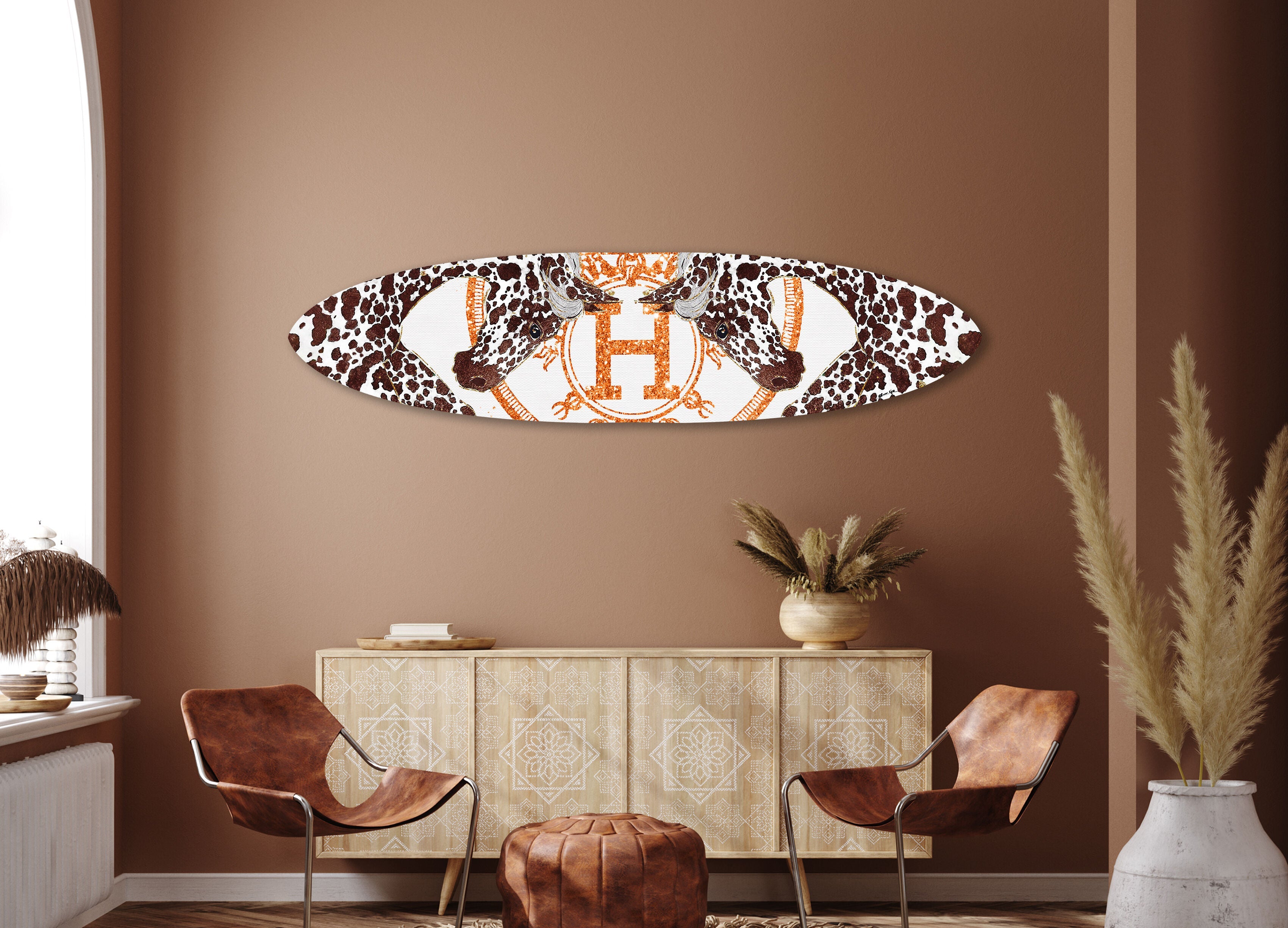 Appaloosa Cavalier - Decorative Acrylic Surfboard