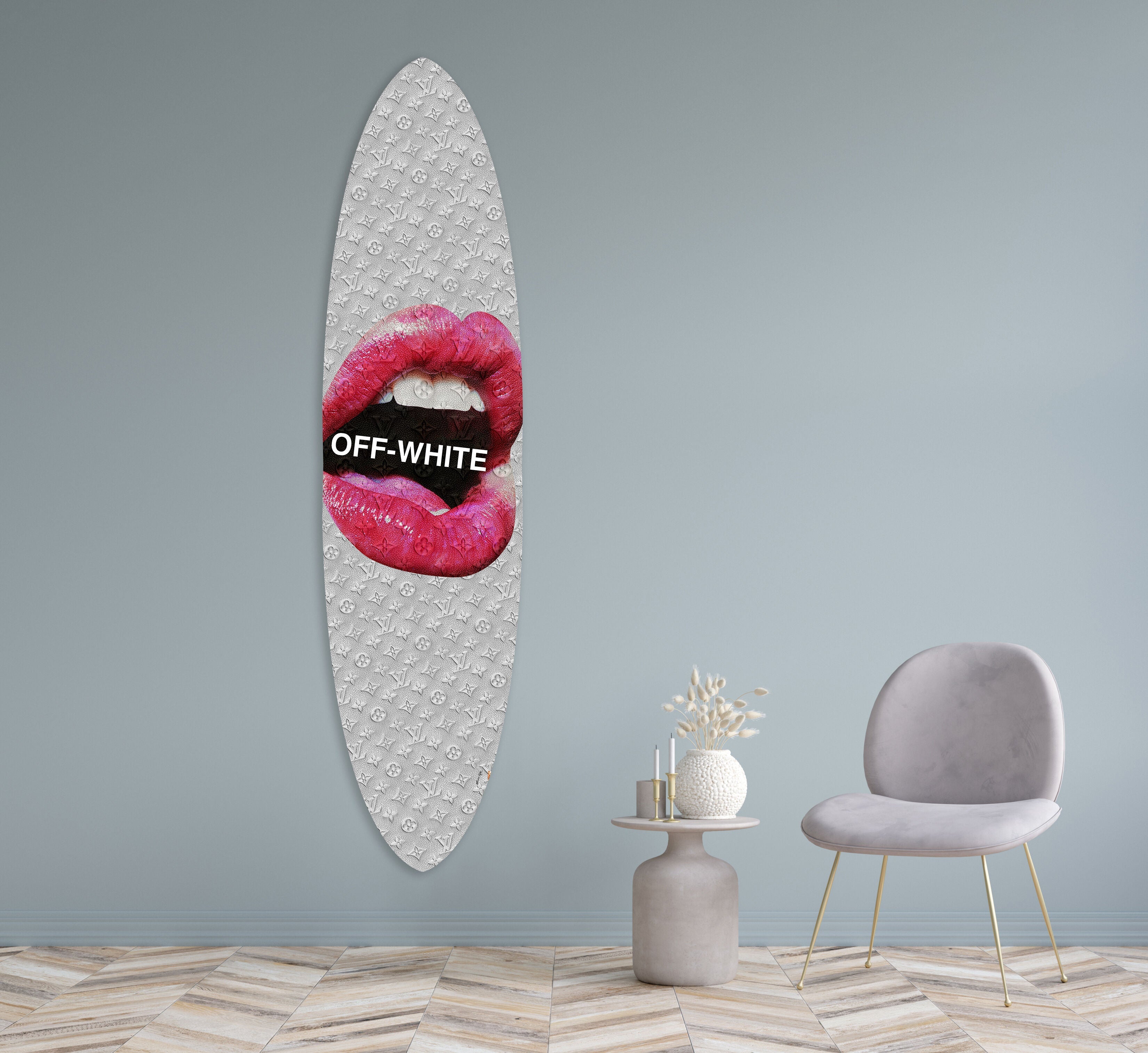 OFF Lips - Decorative Acrylic Surfboard