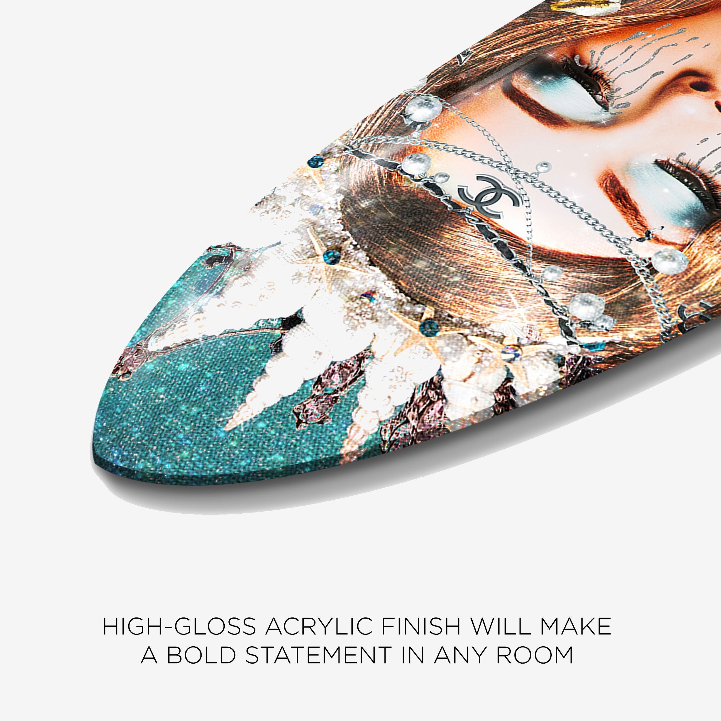 Tales of a Mermaid - Decorative Acrylic Surfboard Secondary image