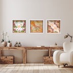 Cubed World Set of 3 - Displayed in a Shadowbox