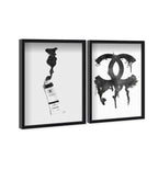 Paint and Oils Set of 2 - Displayed in a Shadowbox