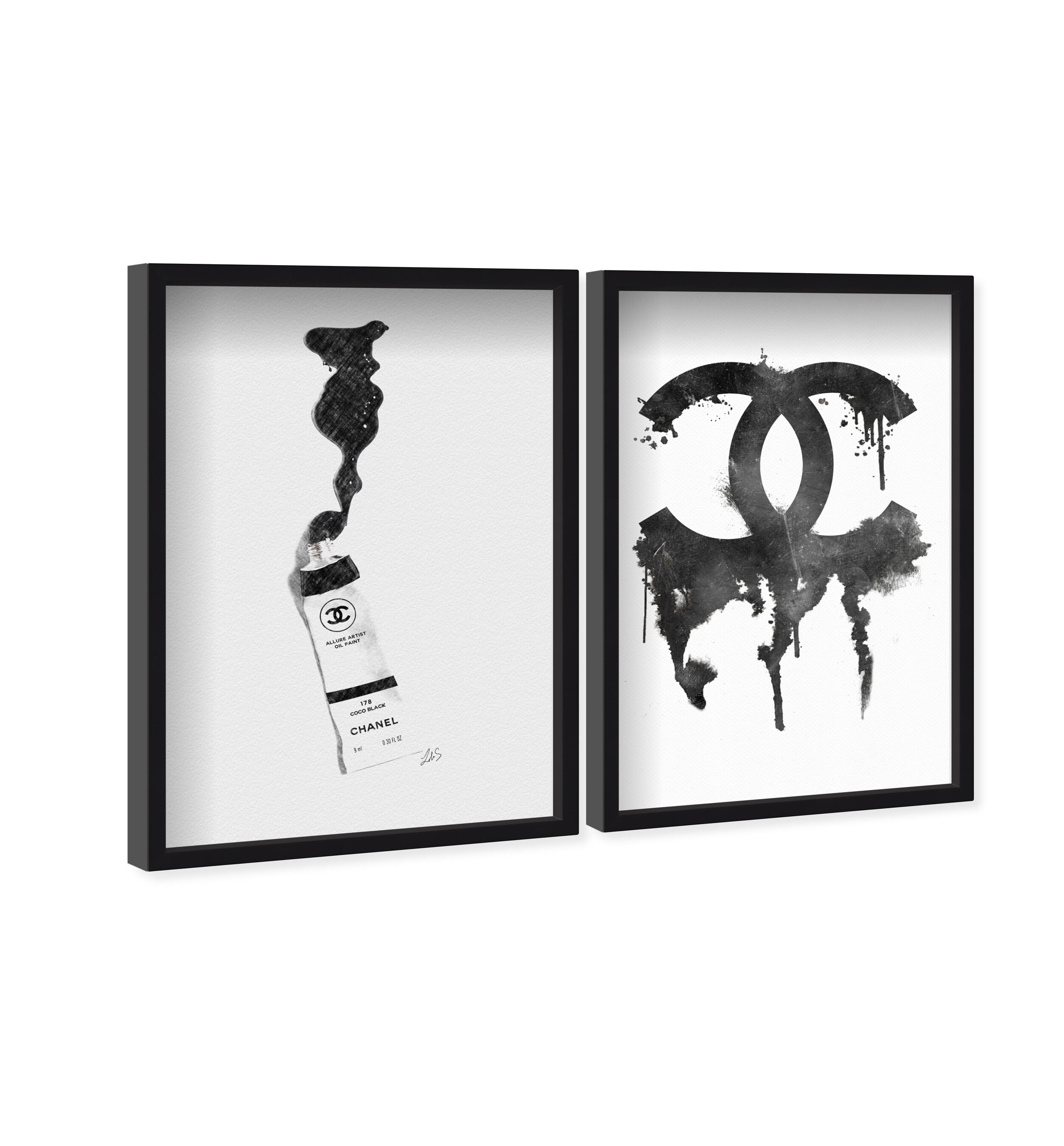 Paint and Oils Set of 2 - Displayed in a Shadowbox