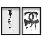 Paint and Oils Set of 2 - Displayed in a Shadowbox