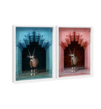 Whatsup Entrance Set of 2 - Displayed in a Shadowbox