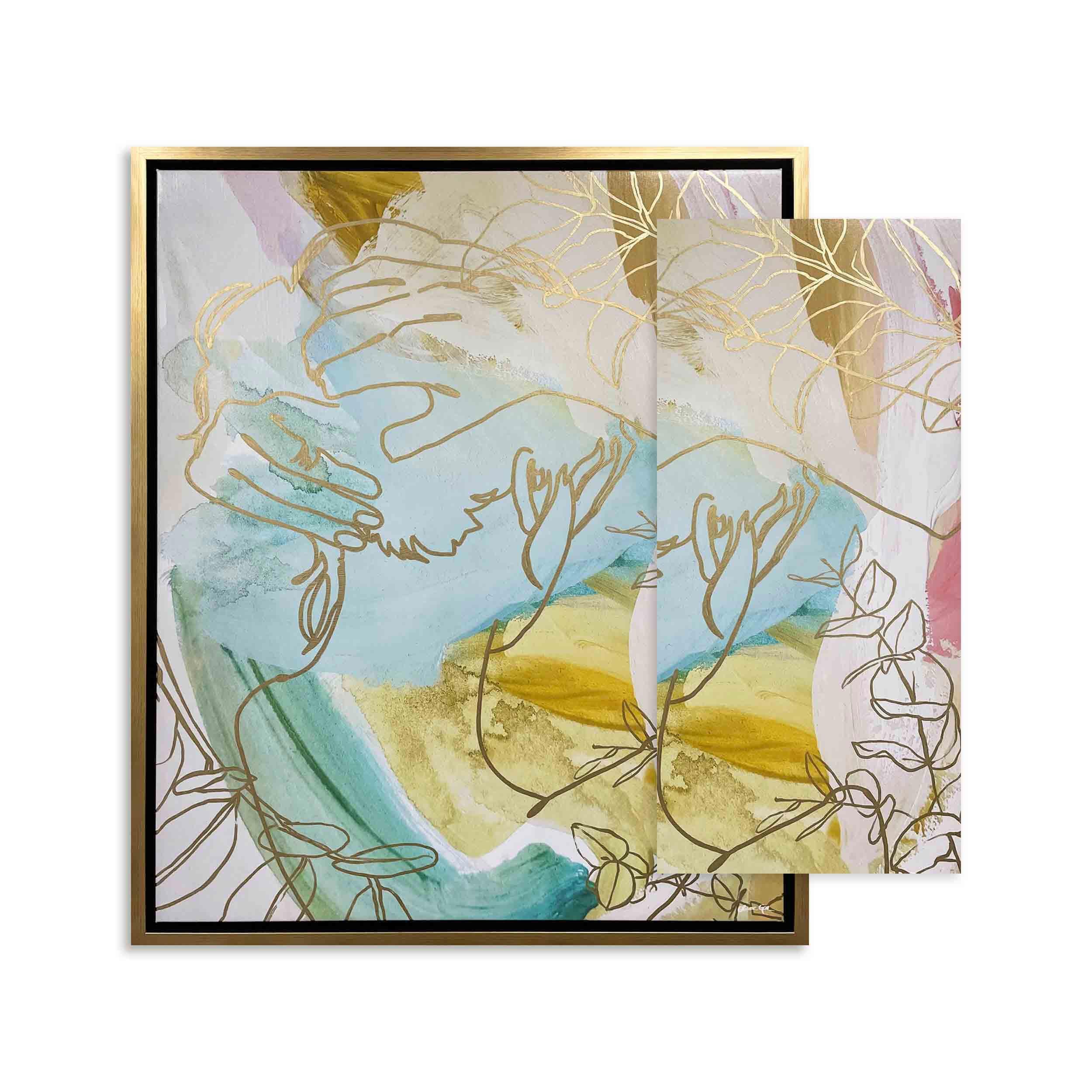 Head is a Jungle - With Hand-Applied Gold Acrylic and Gel Coat