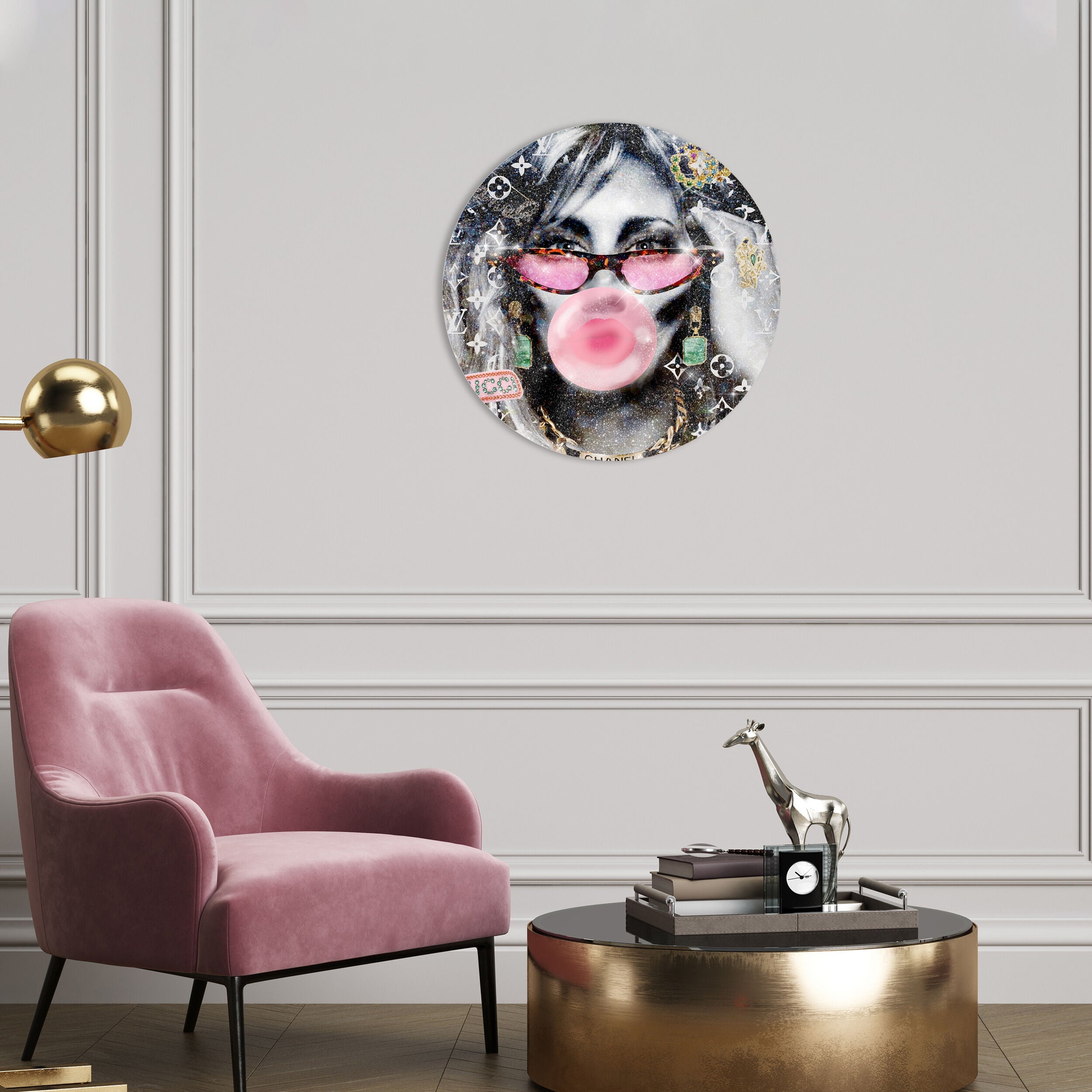 Always such a good girl - Round Acrylic Art Main image