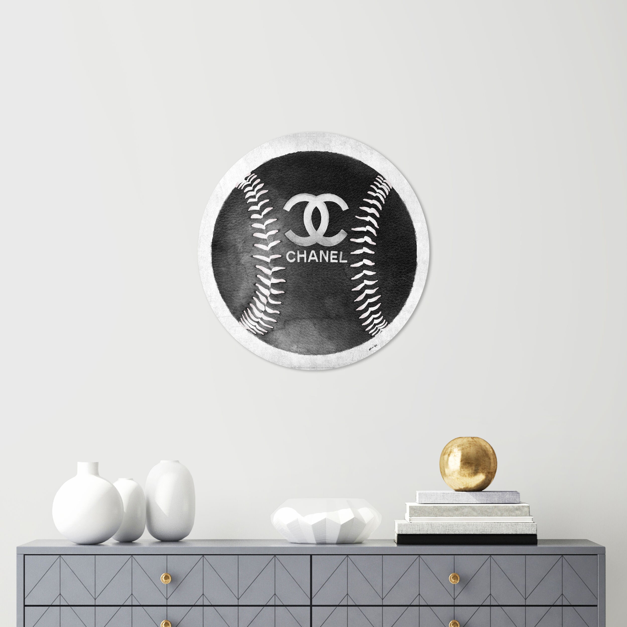 Fashion Baseball - Round Acrylic Art