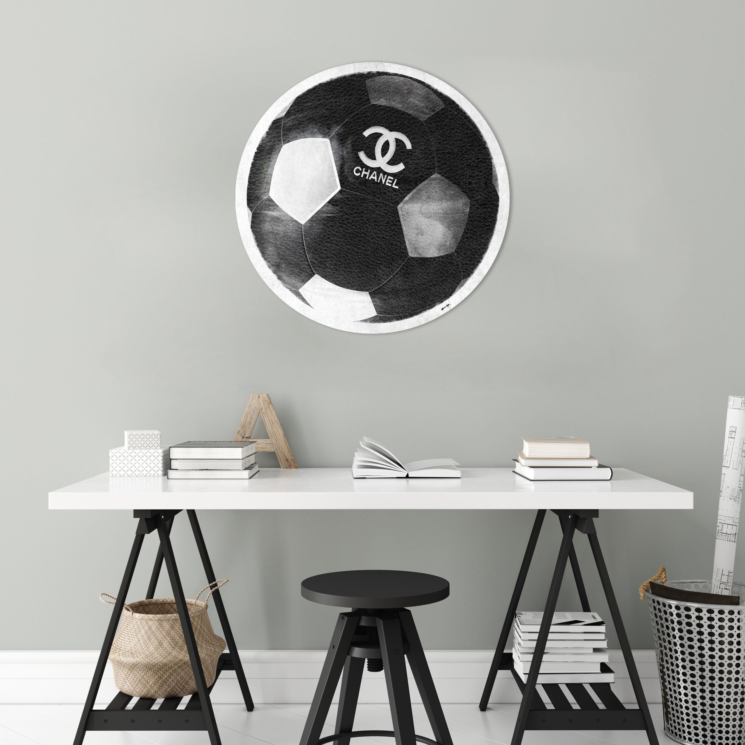 Fashion Soccer Ball - Round Acrylic Art Main image