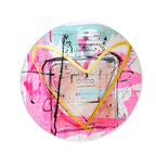 Mademoiselle Remix - Round Acrylic Art