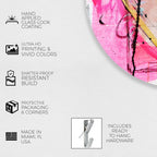 Mademoiselle Remix - Round Acrylic Art
