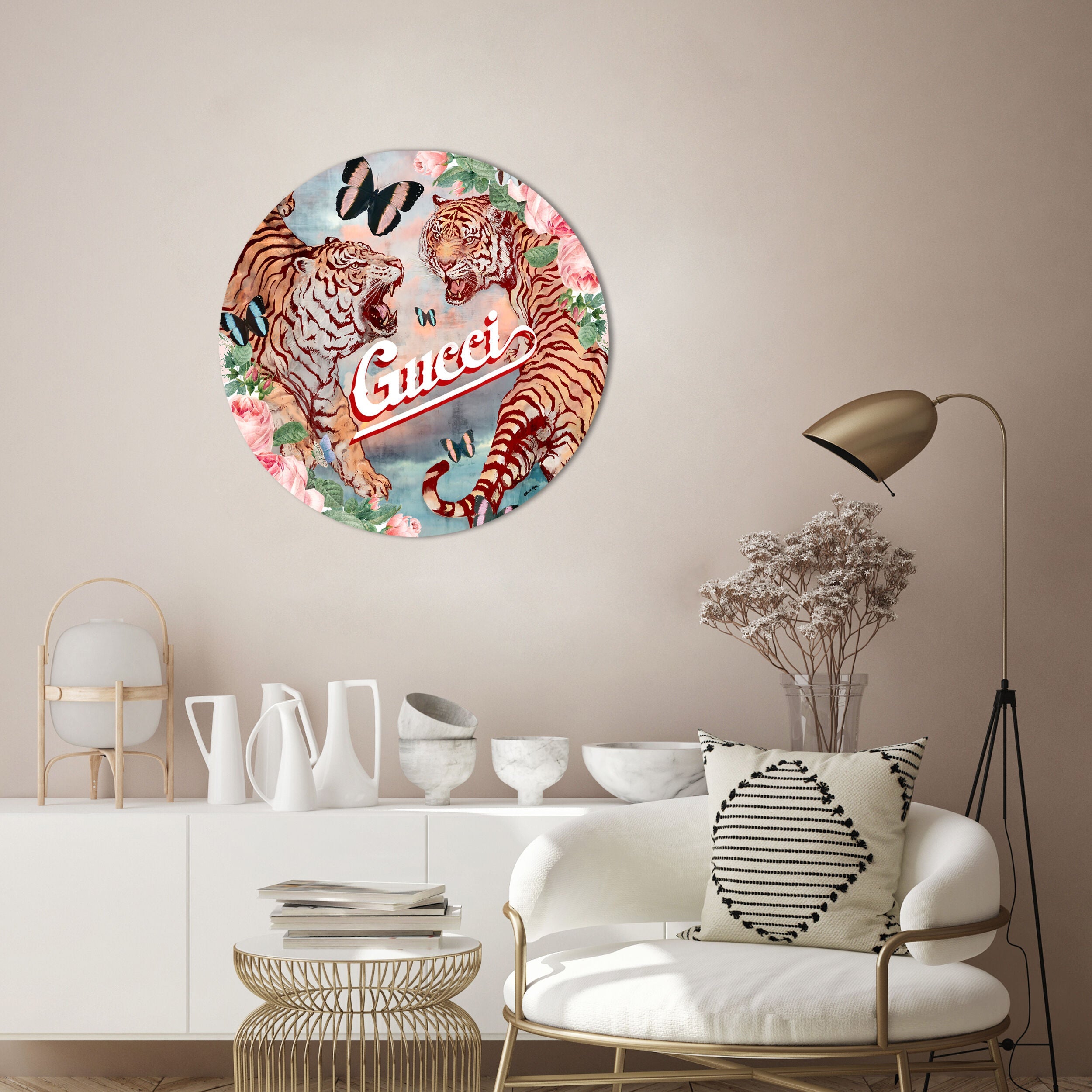 Parma Tigers - Round Acrylic Art
