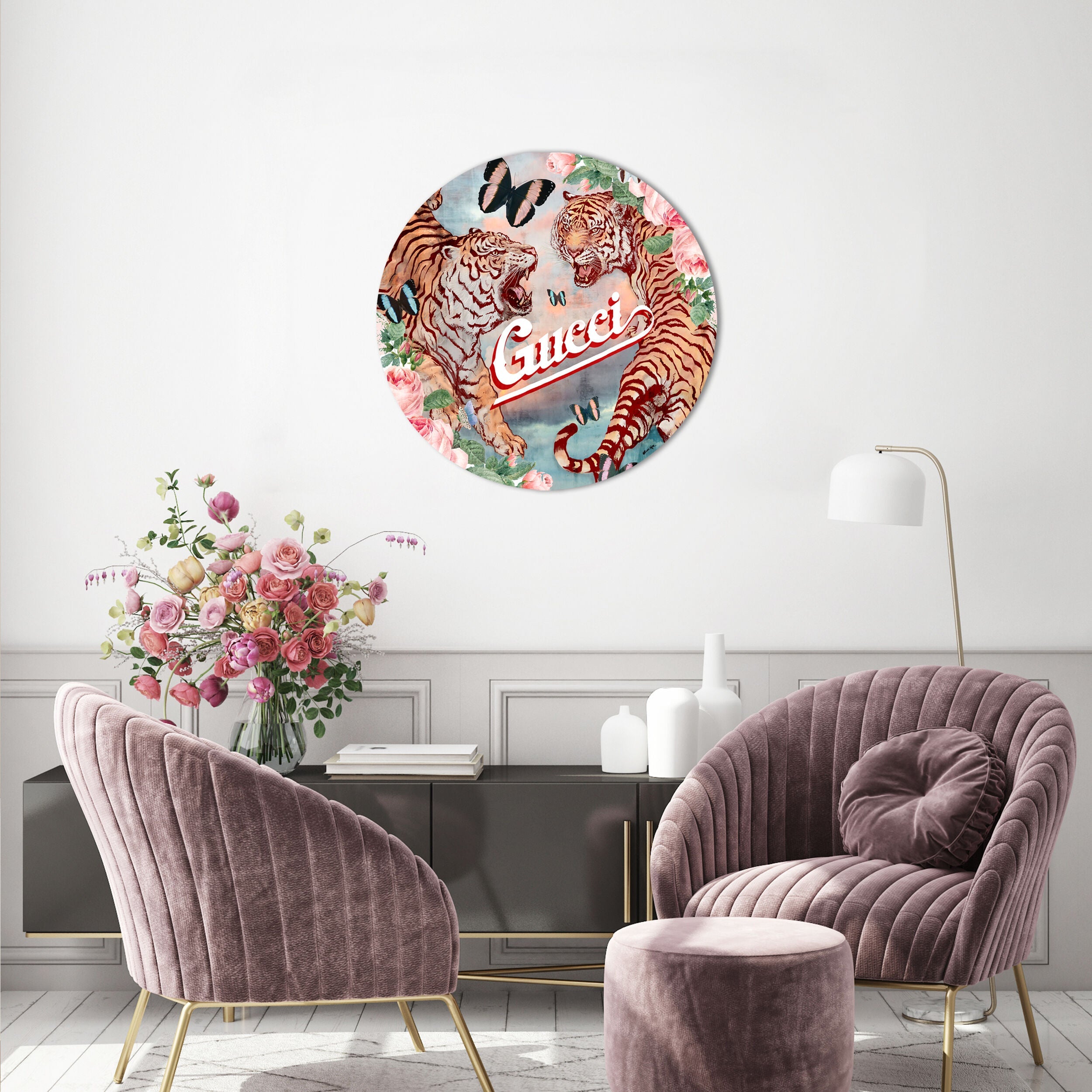 Parma Tigers - Round Acrylic Art