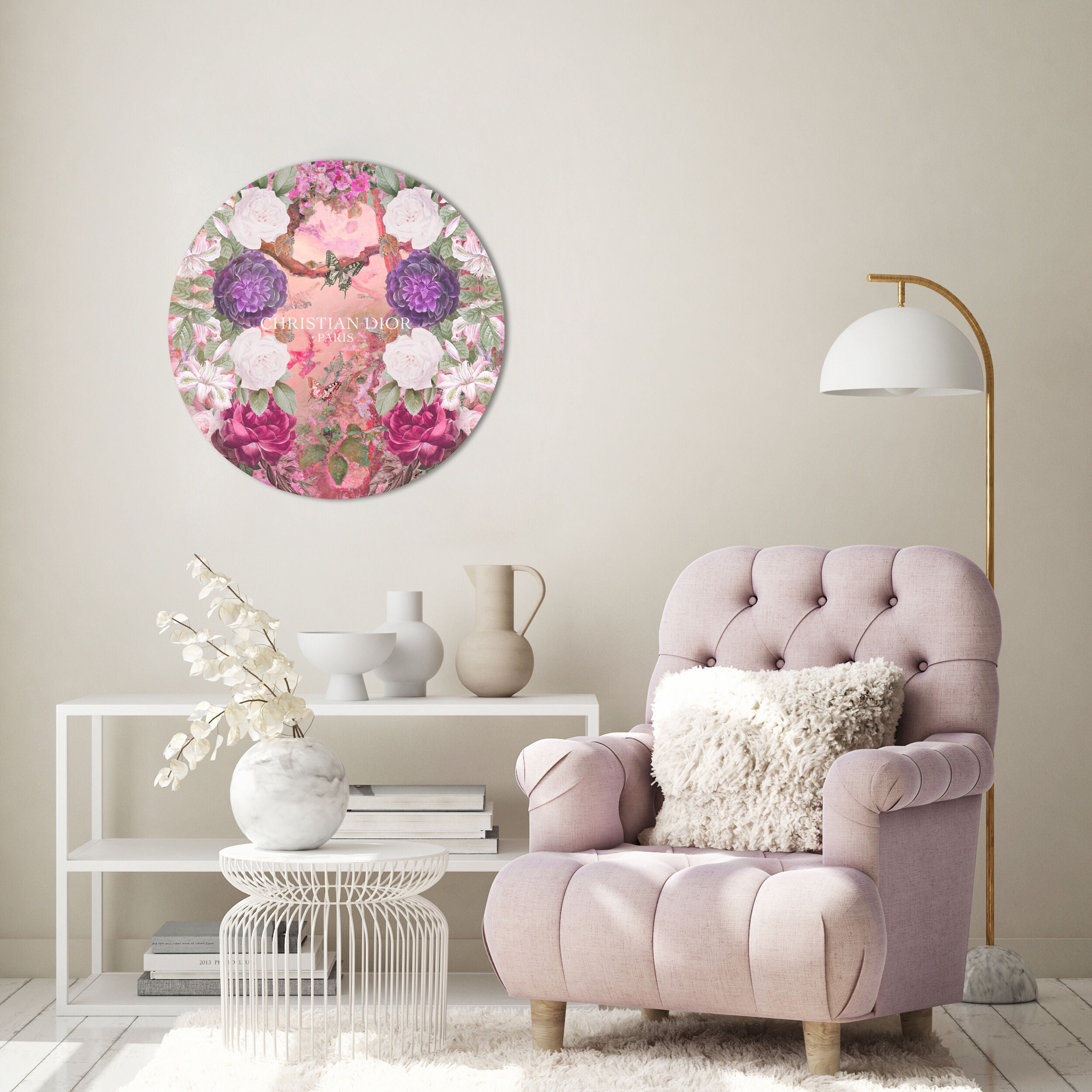 SUPERFLUOUS JUNGLE - ROUND ACRYLIC ART Main image