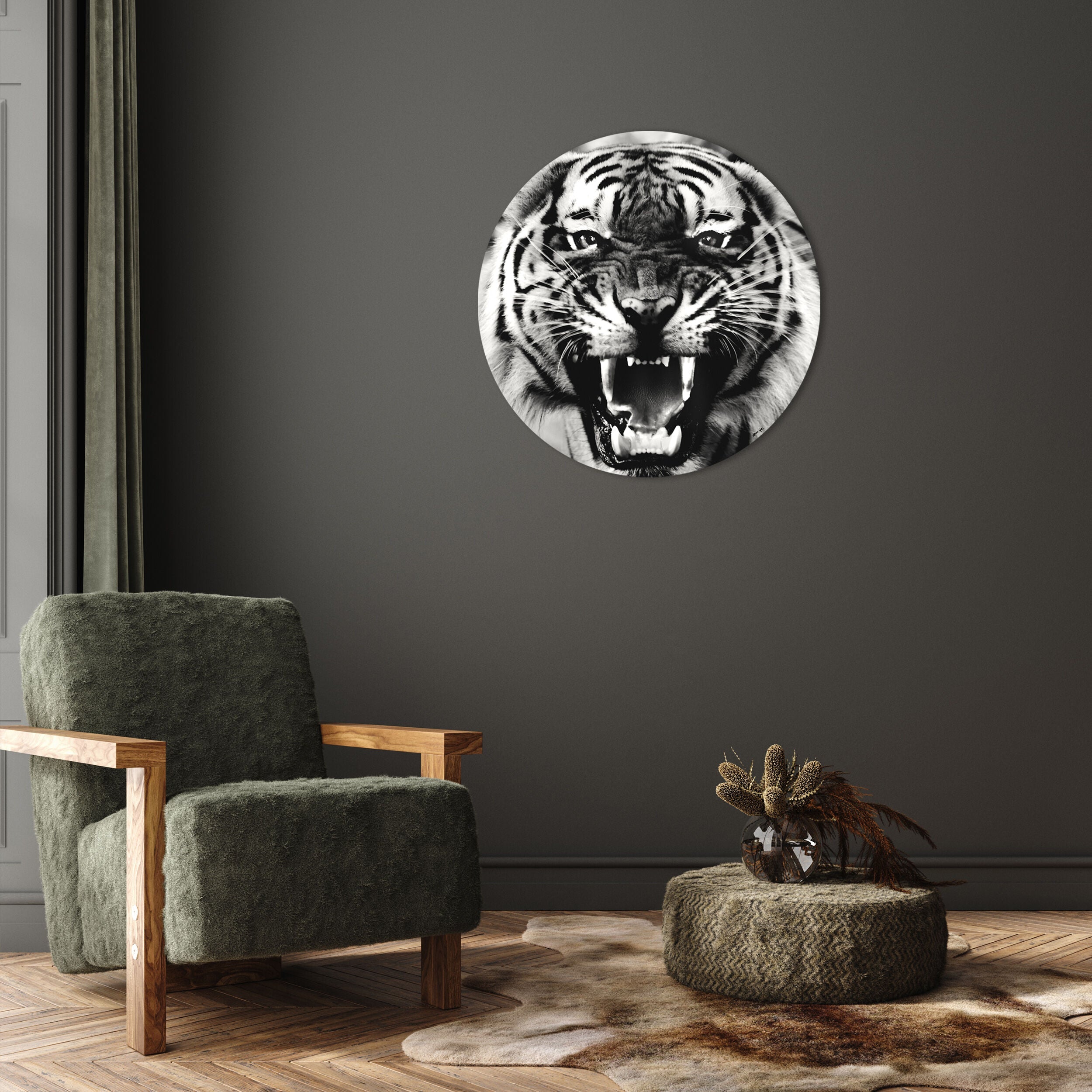 Wild Tiger - Round Acrylic Art Main image