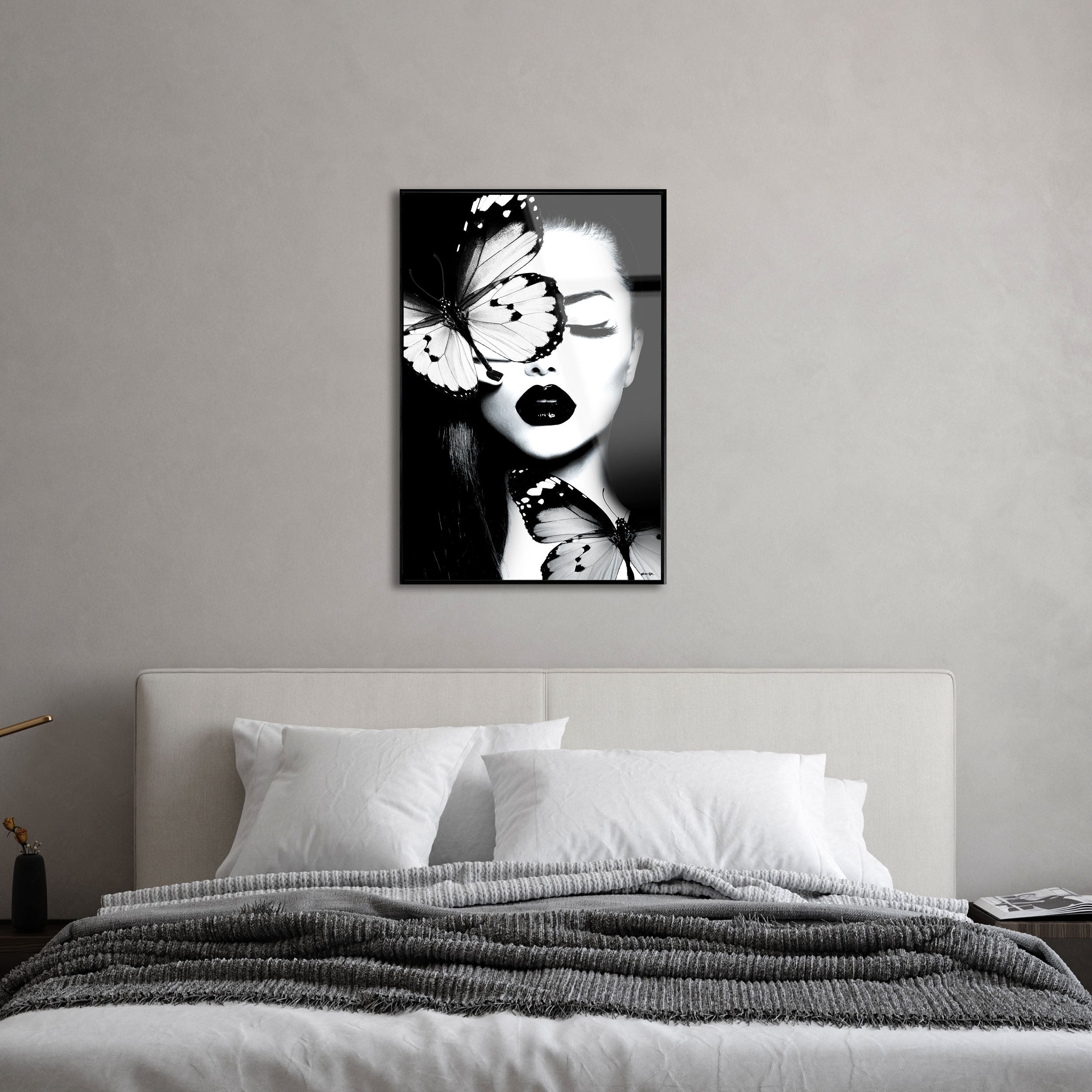 Dutchess of The Butterflies - Framed Acrylic Art