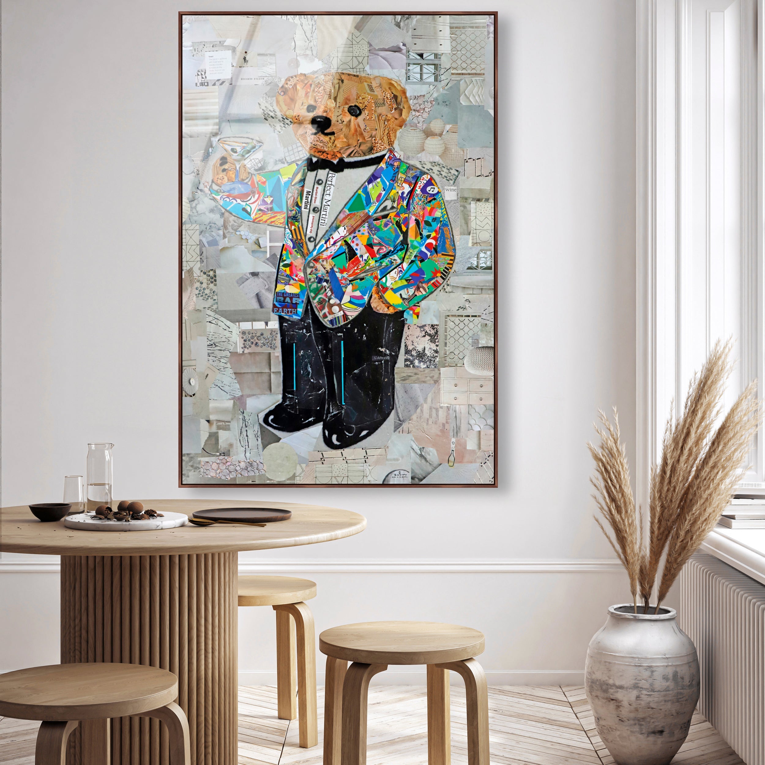 Katy Hirschfeld - High Class Elegance Tall - Framed Acrylic Art