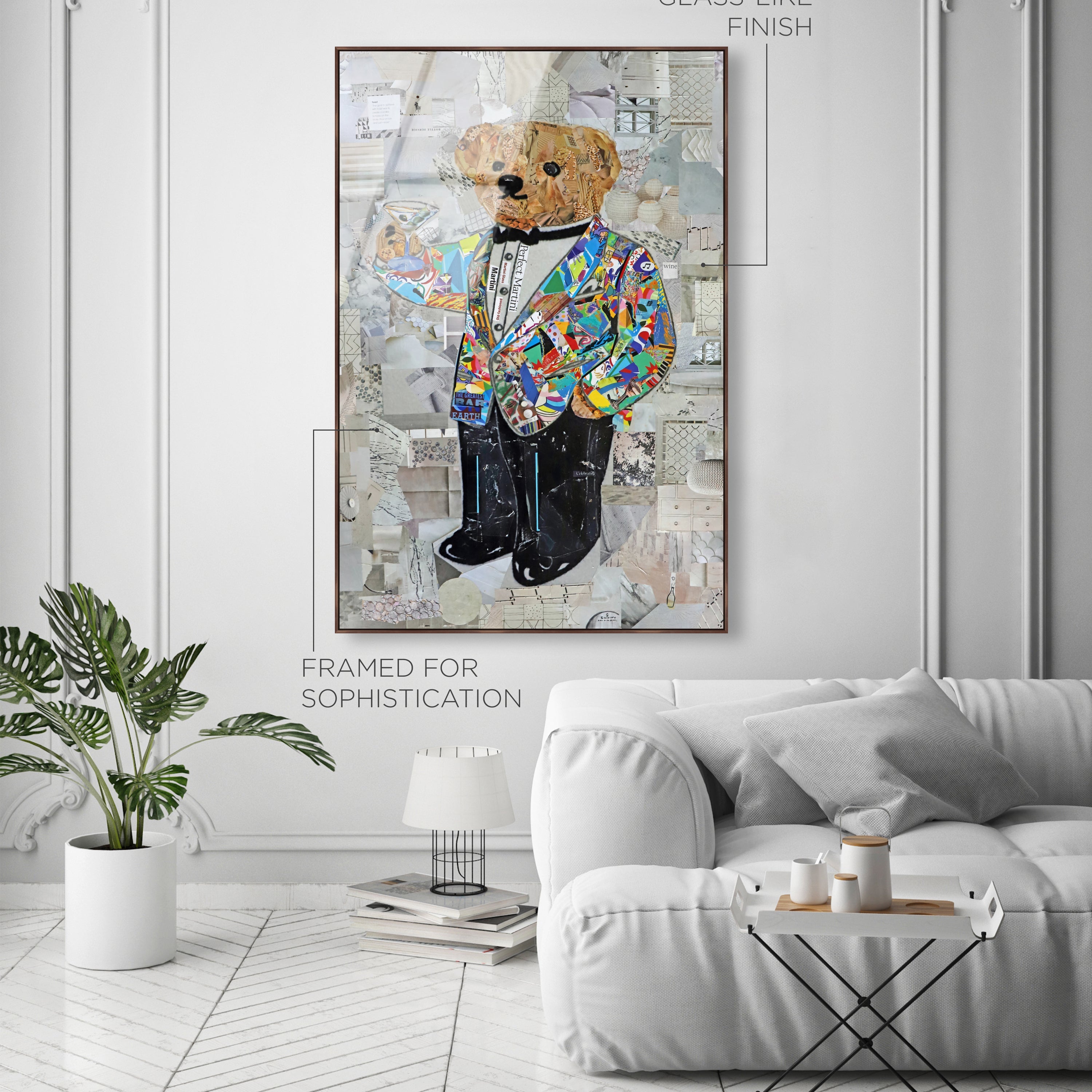 Katy Hirschfeld - High Class Elegance Tall - Framed Acrylic Art