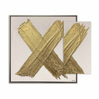 Love XO Set of 2- With Hand-laid Plaster and Acrylic Paint