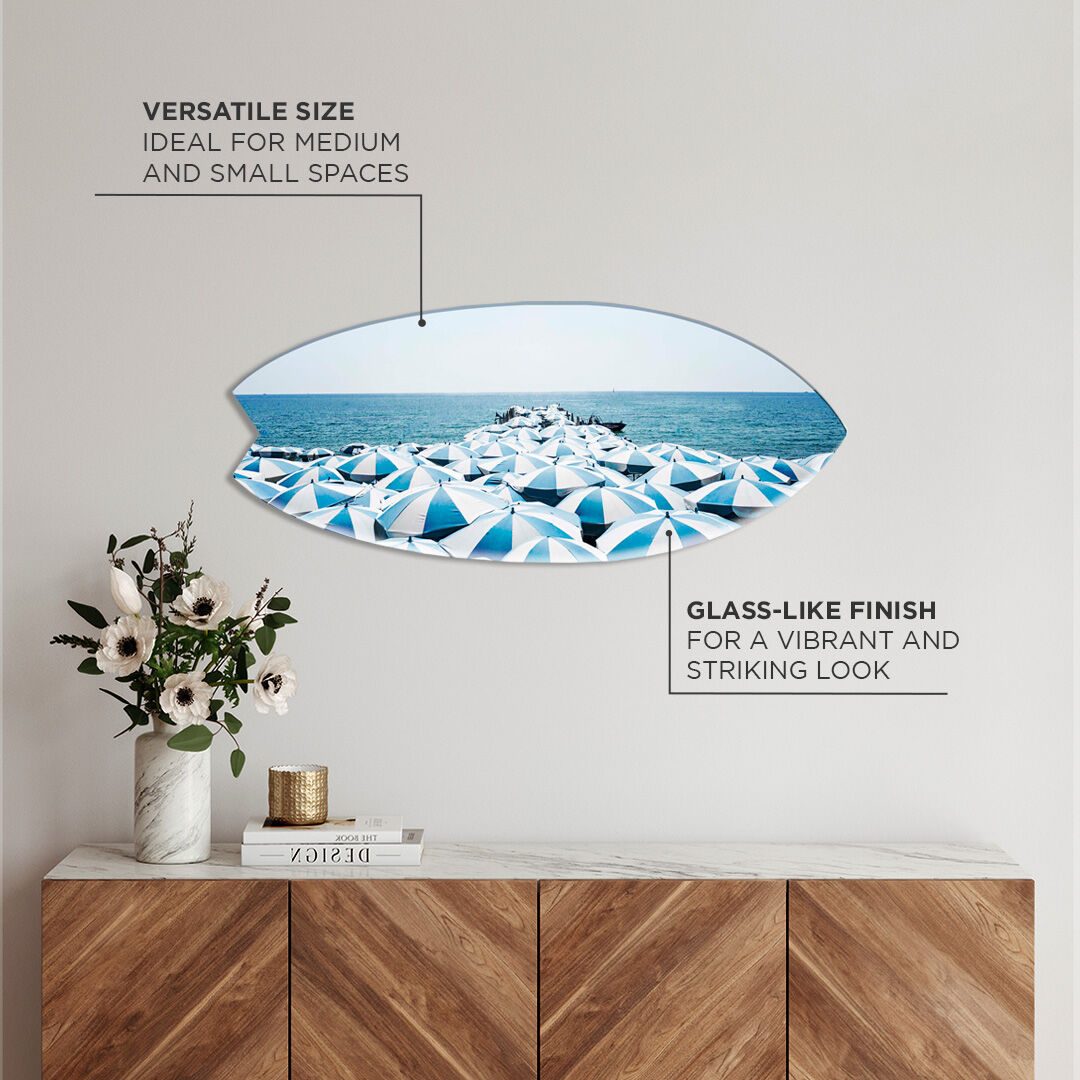 Blue Umbrella Beach Skimboard