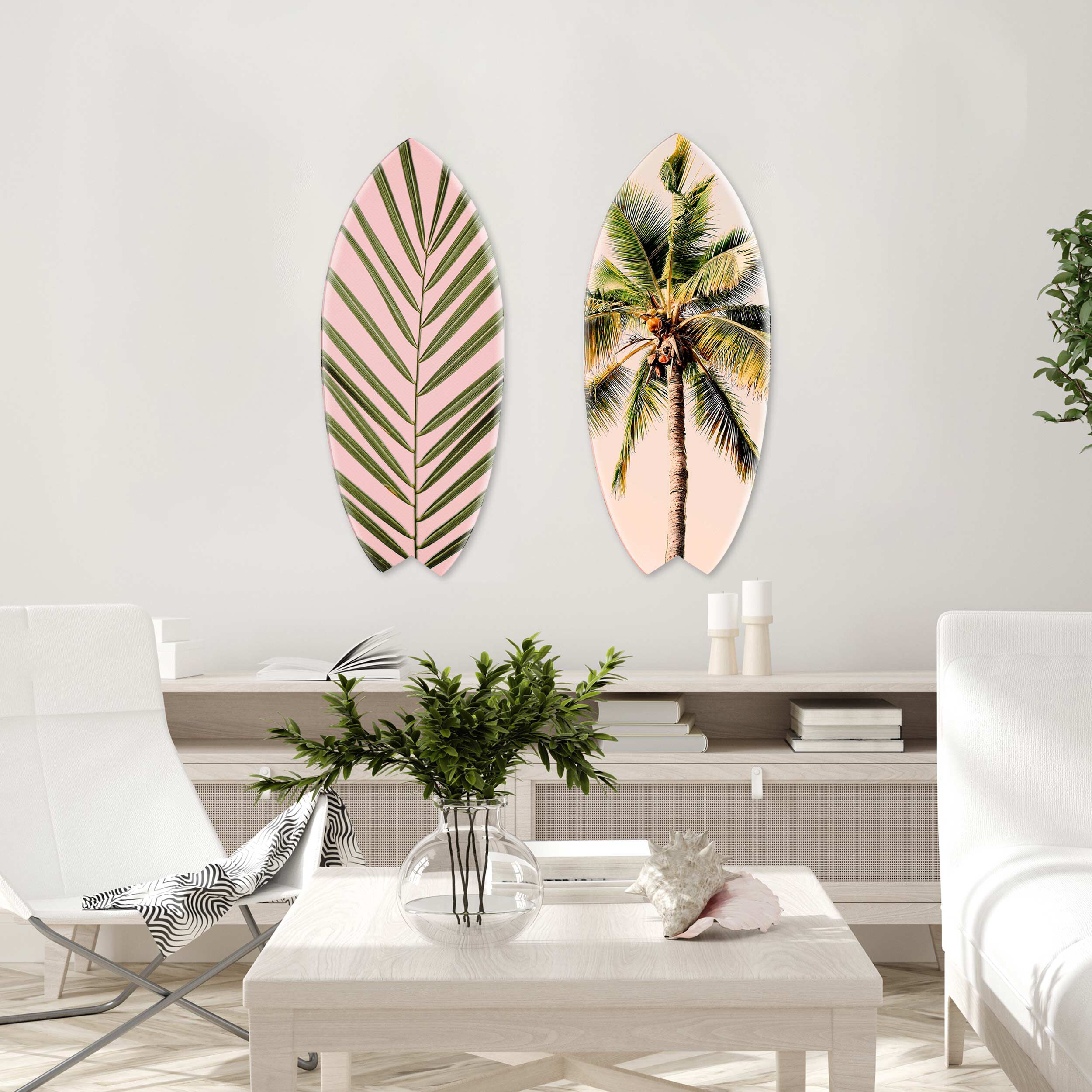 Blush Palm Skimboard- 2 Piece Set Main image
