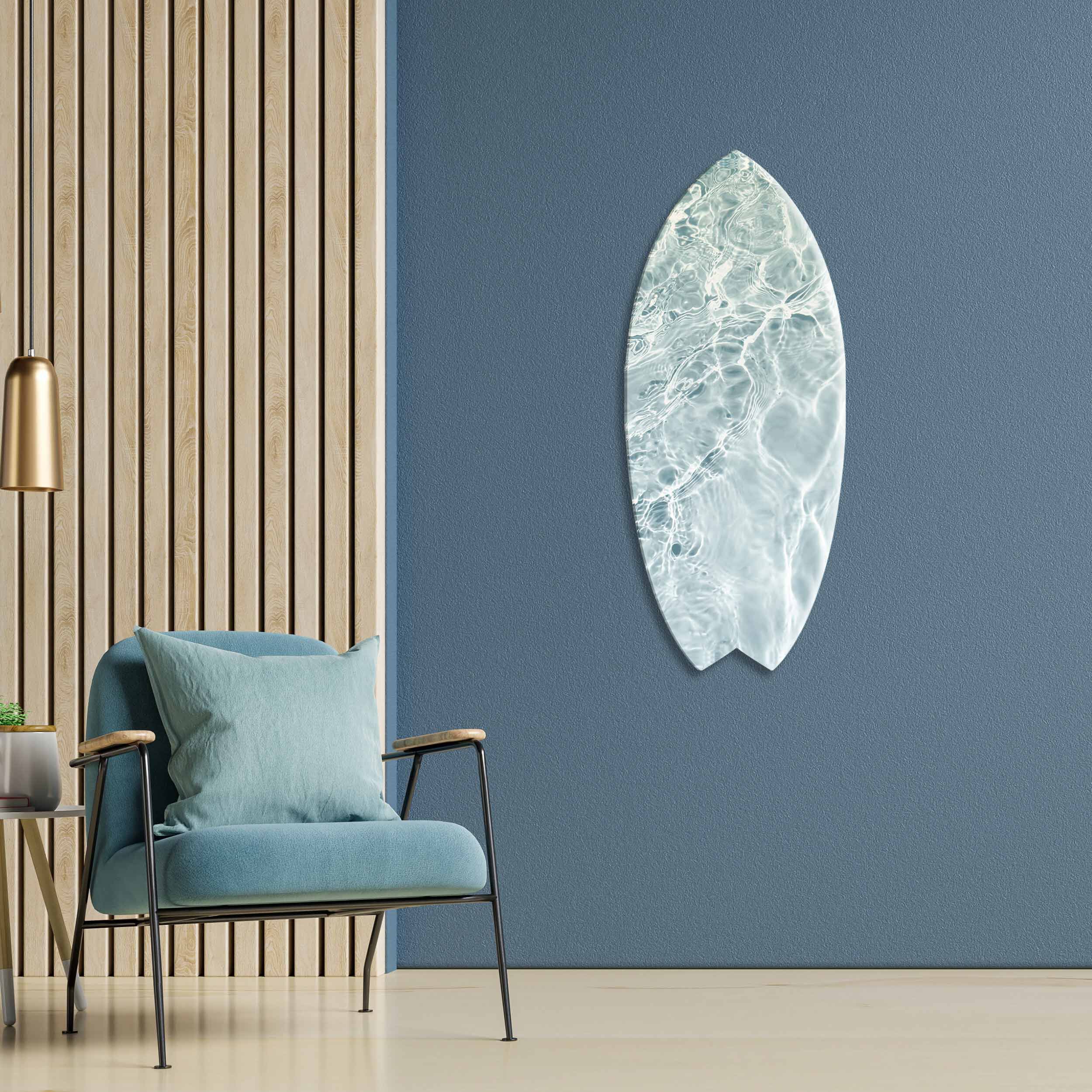 Calming Waves Clear Skimboard Main image