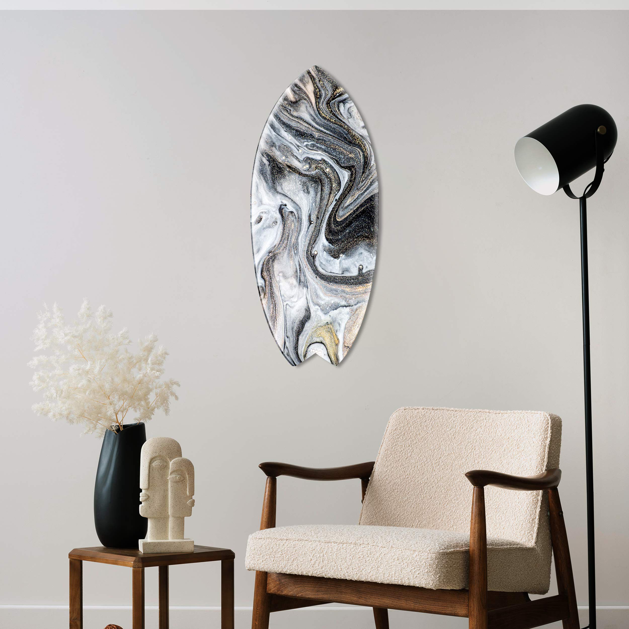 Marbled Gold Skimboard