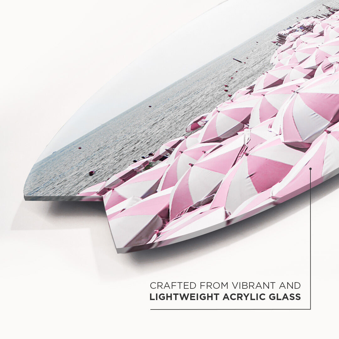 Pink Umbrella Beach Skimboard