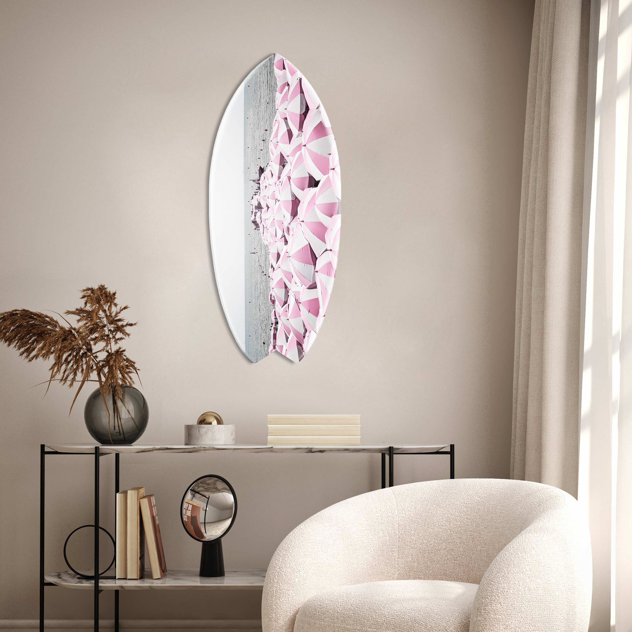 Pink Umbrella Beach Skimboard