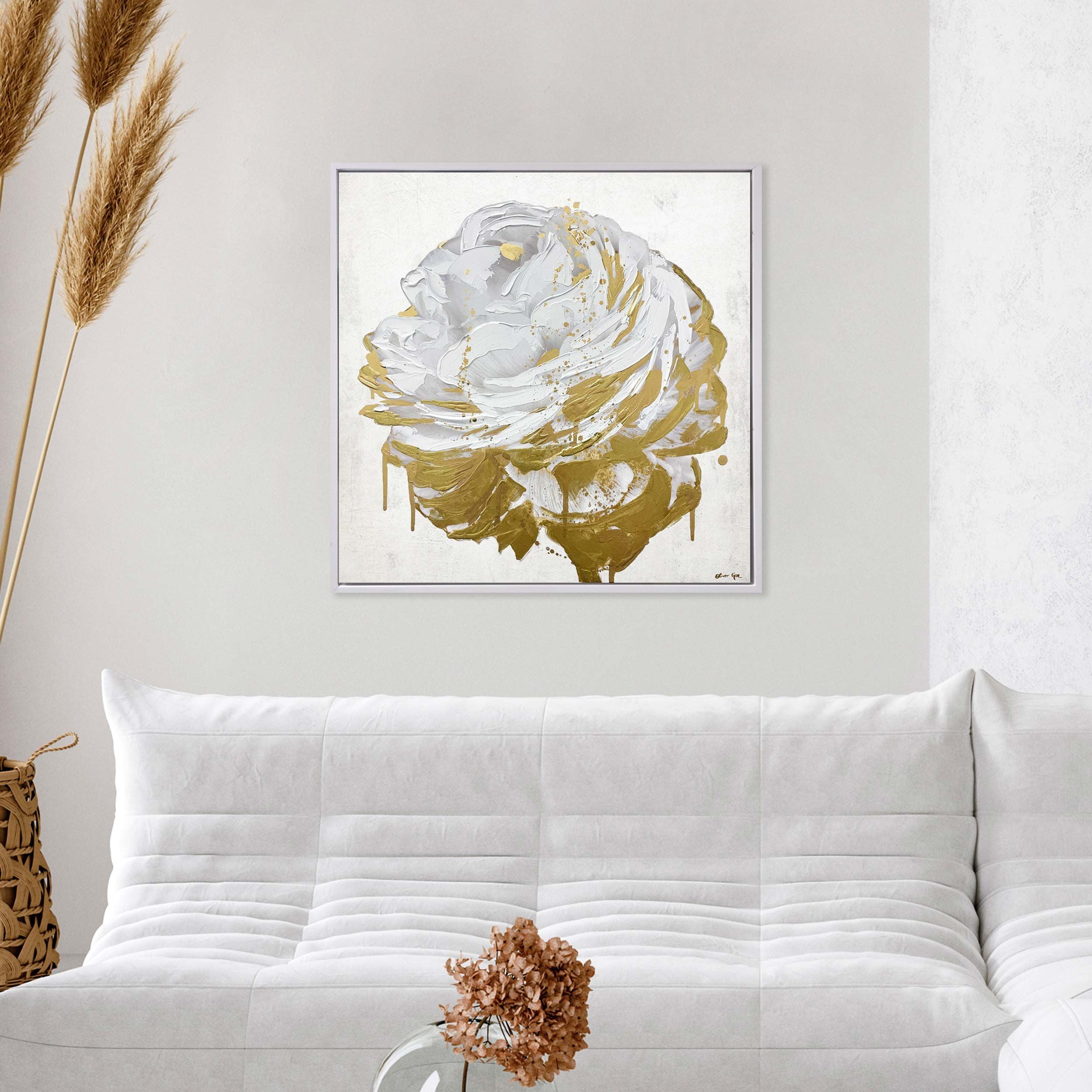 Gilded Floral- With Hand-Brushed Gel Coat and Acrylic Paint Brushwork