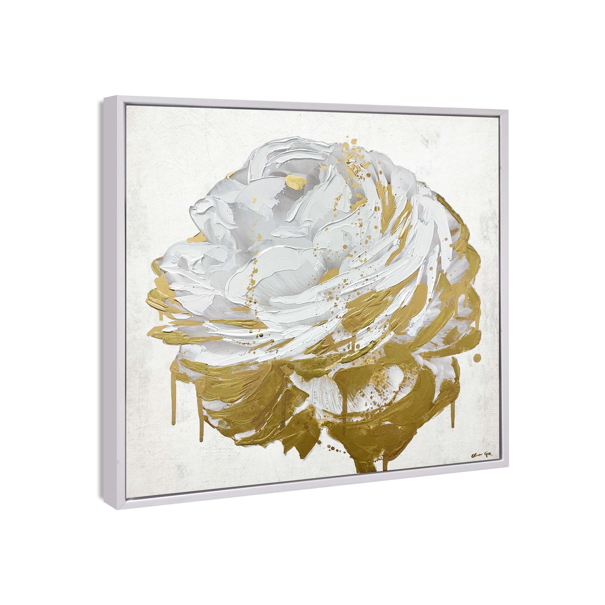 Gilded Floral- With Hand-Brushed Gel Coat and Acrylic Paint Brushwork
