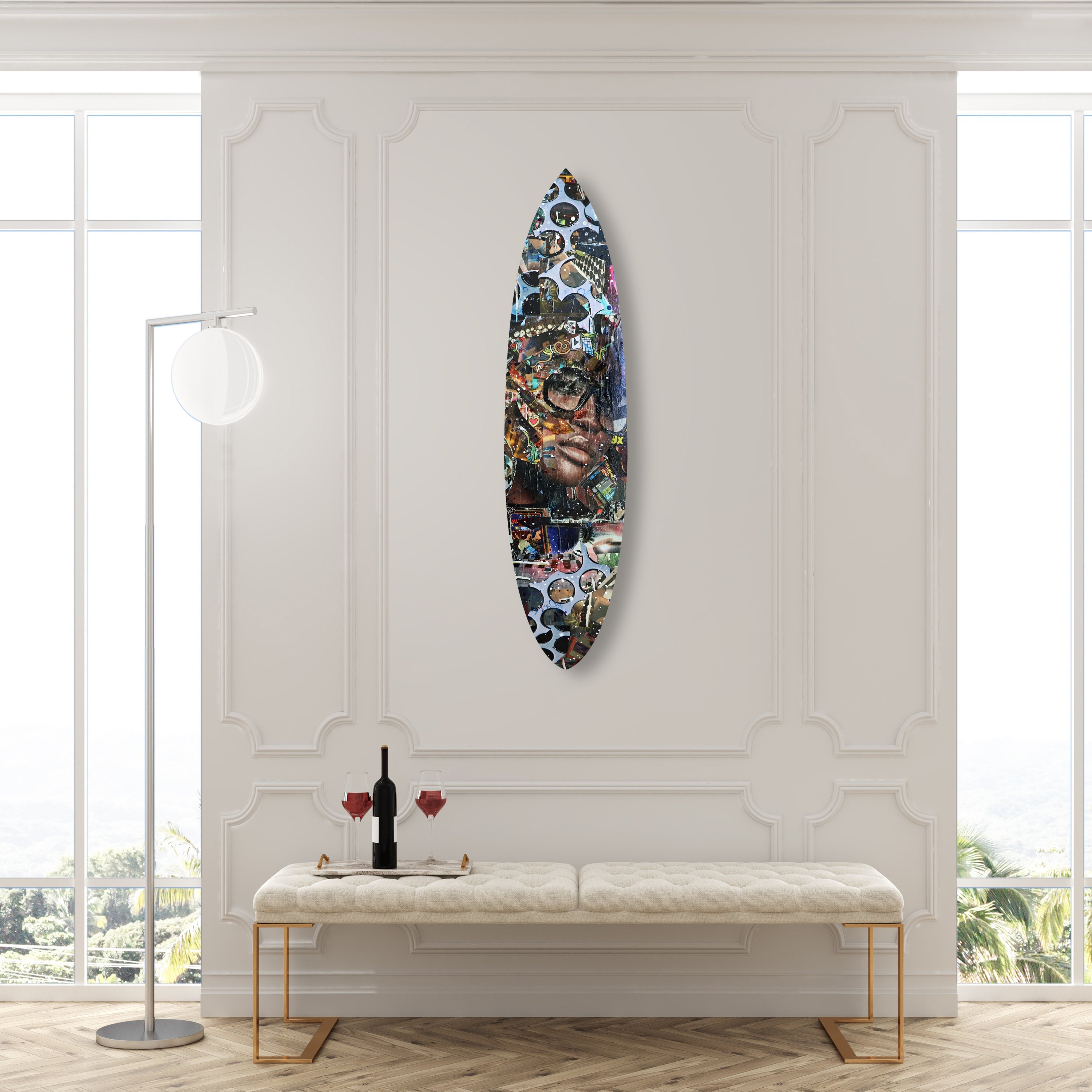 Katy Hirschfeld - Galaxy Girl Surfboard Flat