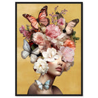 Butterfly Aficionado | Hand Embellished Gold Leaf Art