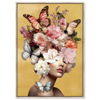 Butterfly Aficionado | Hand Embellished Gold Leaf Art