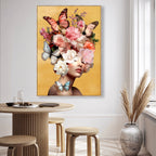 Butterfly Aficionado | Hand Embellished Gold Leaf Art