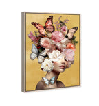 Butterfly Aficionado | Hand Embellished Gold Leaf Art
