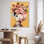 Butterfly Aficionado | Hand Embellished Gold Leaf Art