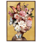 Butterfly Aficionado | Hand Embellished Gold Leaf Art