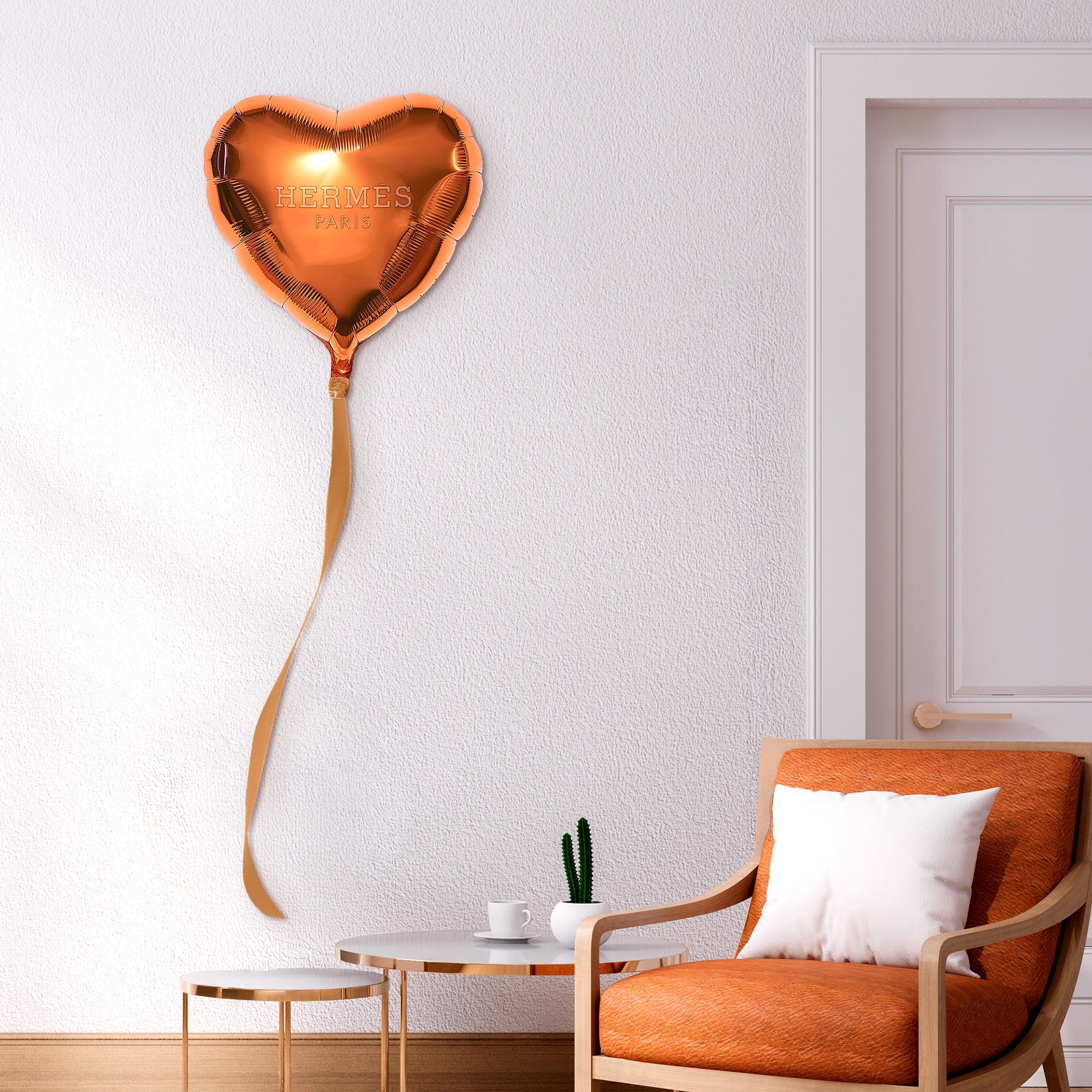 Orange Balloon | Acrylic Silhouette Main image