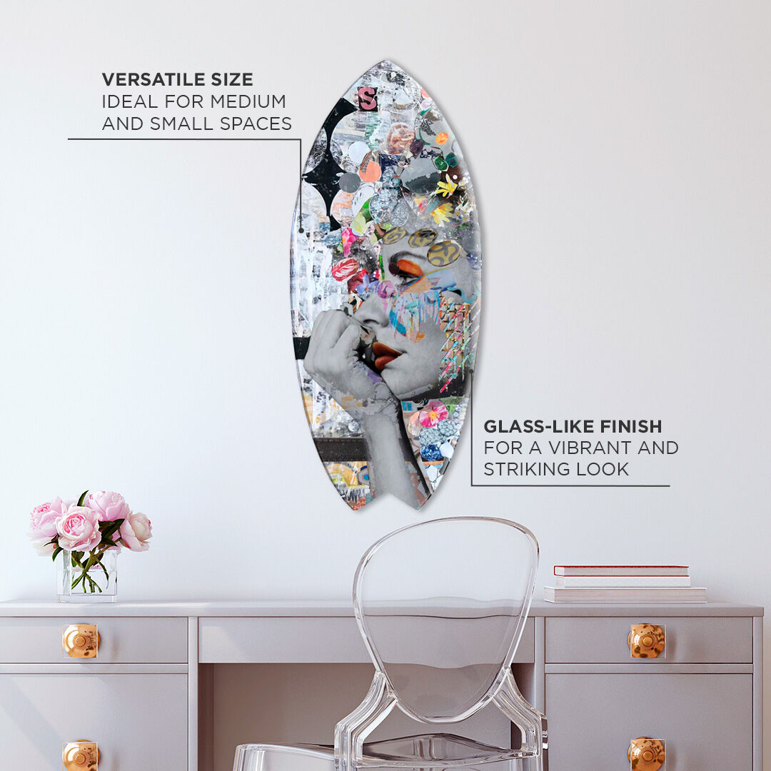 Katy Hirschfeld - Floral Gaze II Skimboard