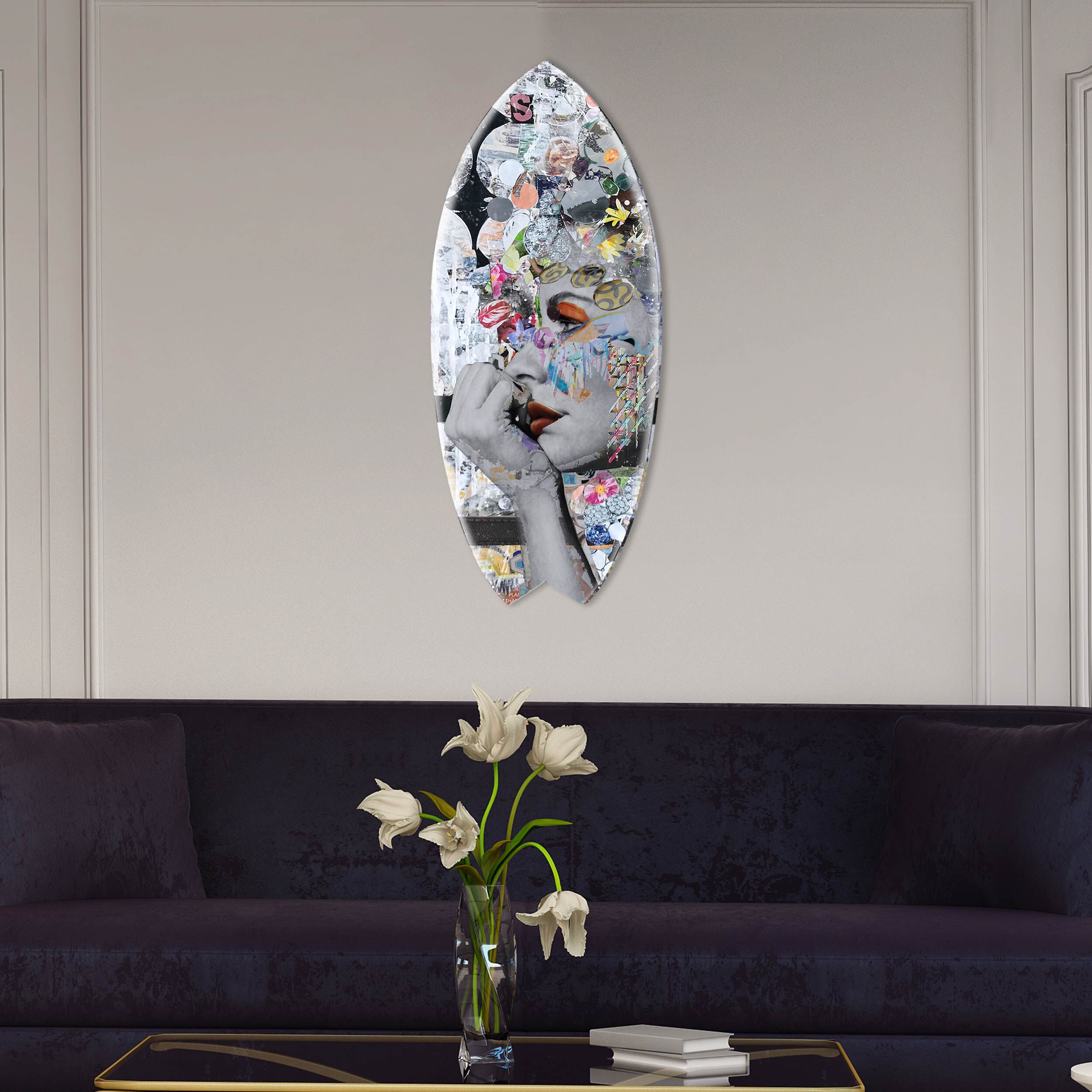 Katy Hirschfeld - Floral Gaze II Skimboard