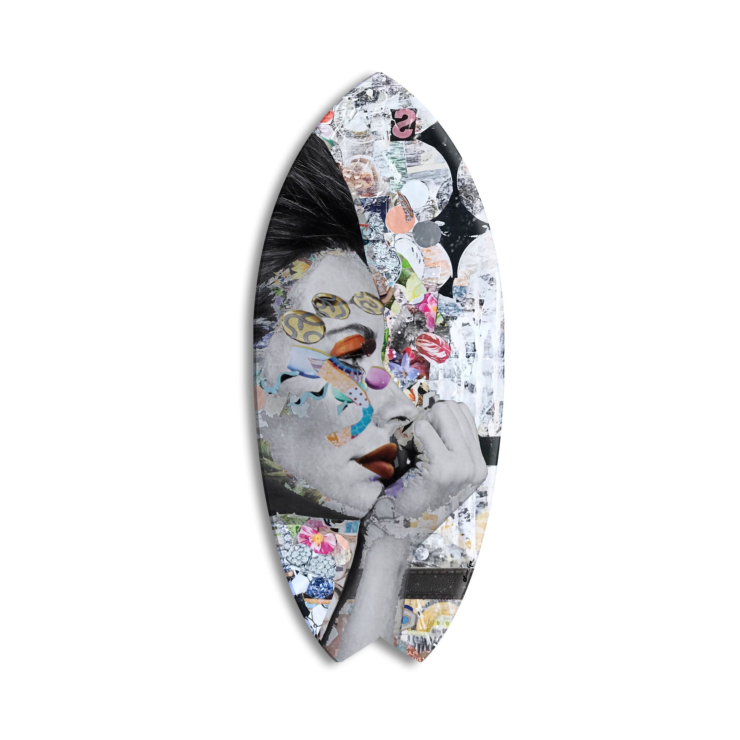 Katy Hirschfeld - Floral Gaze I Skimboard