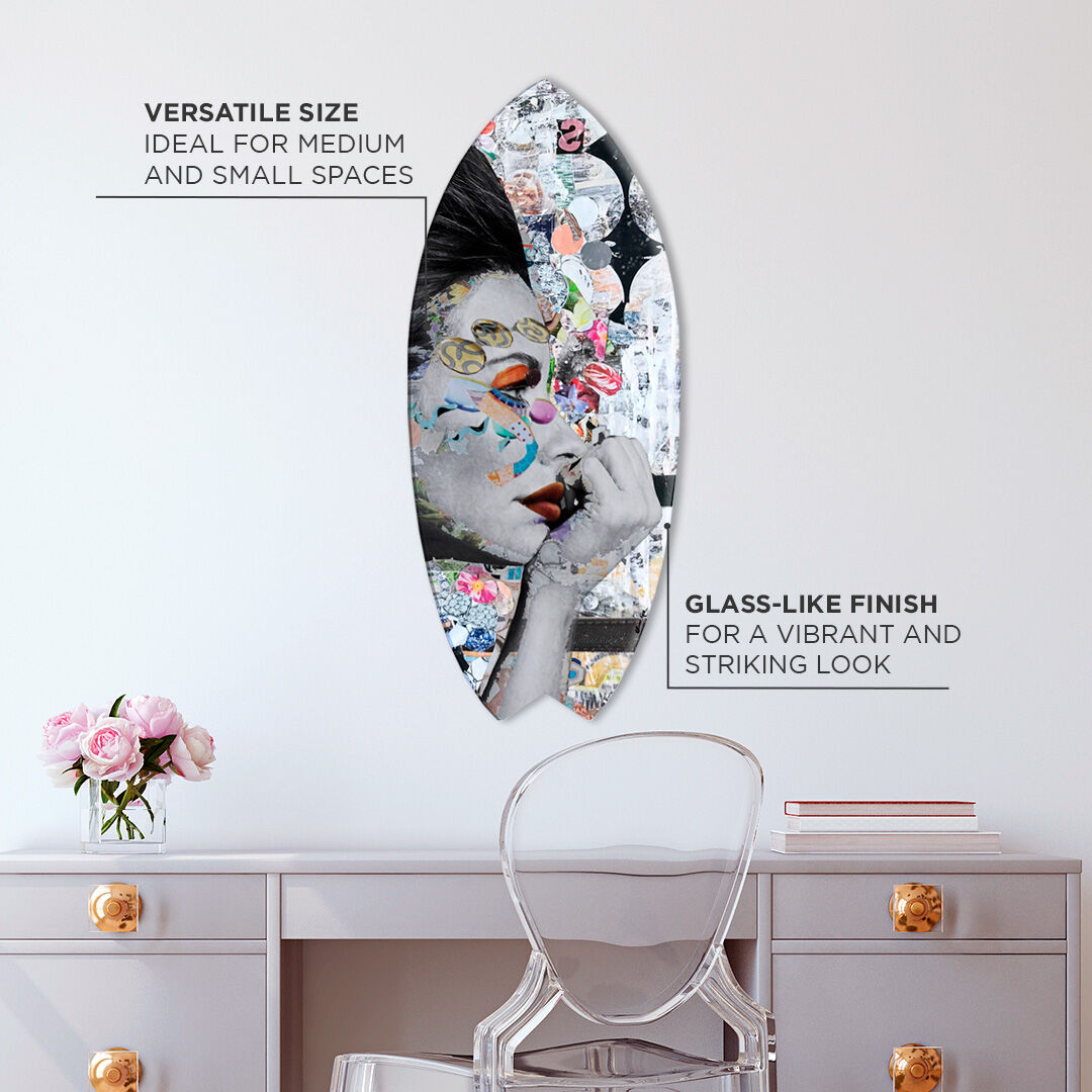 Katy Hirschfeld - Floral Gaze I Skimboard