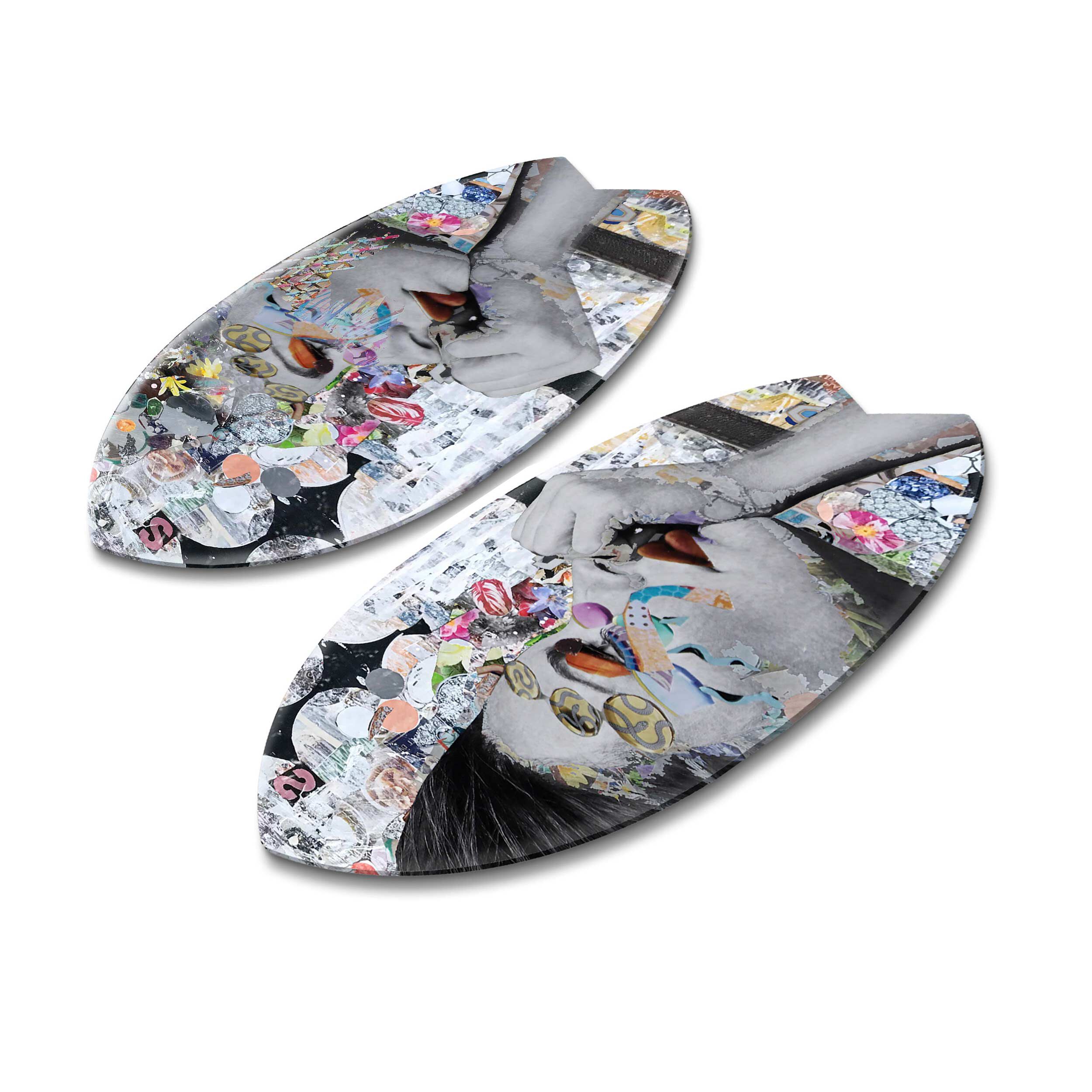Katy Hirschfeld Double Floral Gaze Skimboard SET