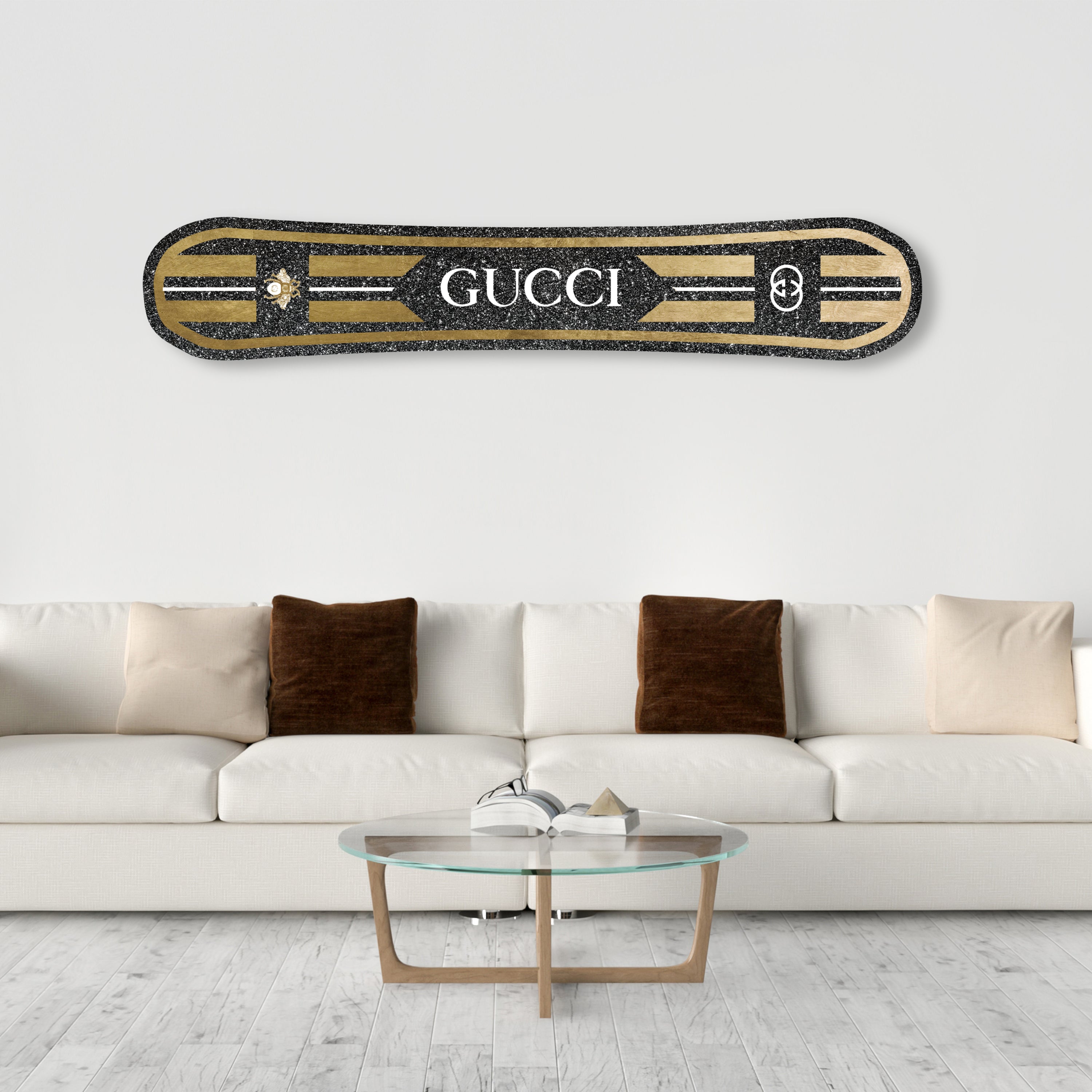 Italian Bee on Snow Snowboard
